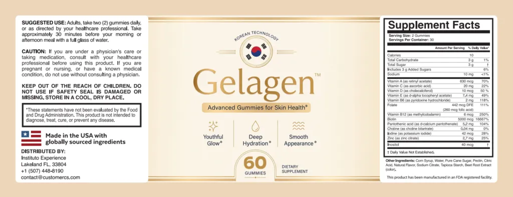 Gelagen formula blend